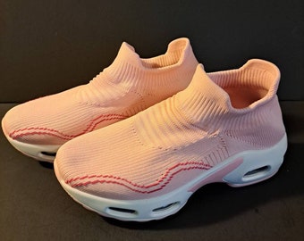 Pink walking shoes