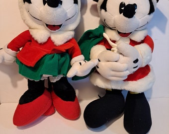 Mickey and Minnie Mouse plush
