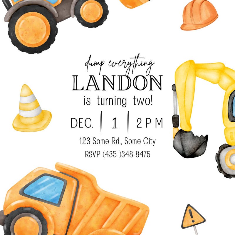 Construction Theme Etsy