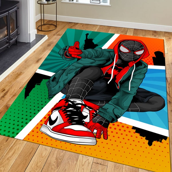 Spiderman Tufted Rug - Etsy