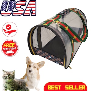 Gucci cat carrier top