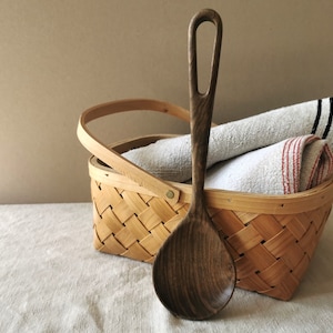 Wooden spoon, Wooden ladle, Carving serving utensils, Walnut spoon, Design ladle, Serving, Cooking spoon, Hand made