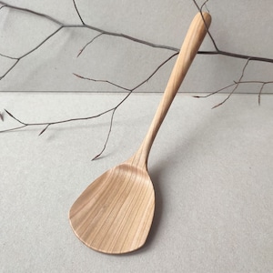 handmade spatula cherrycooking utensil wooden turner practical kitchen help exclusiv resting cooking spatula hand carved spatula spurtle