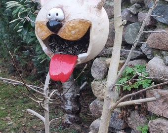 frostfeste Futterkugel aus Keramik, Vogelfutterhaus, Vögel füttern,  Katzenkopf, frostfest