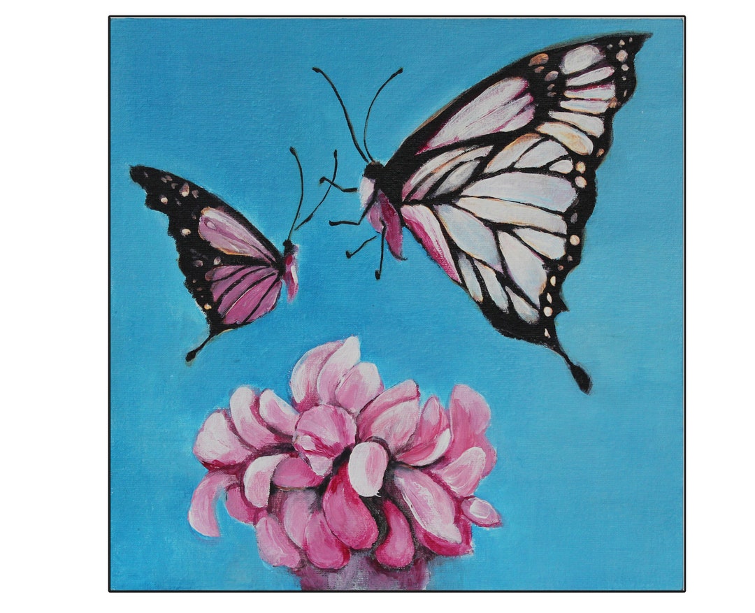 Fantasy Acrylic on Canvas Board Painting 25 X 25 Cm Etsy