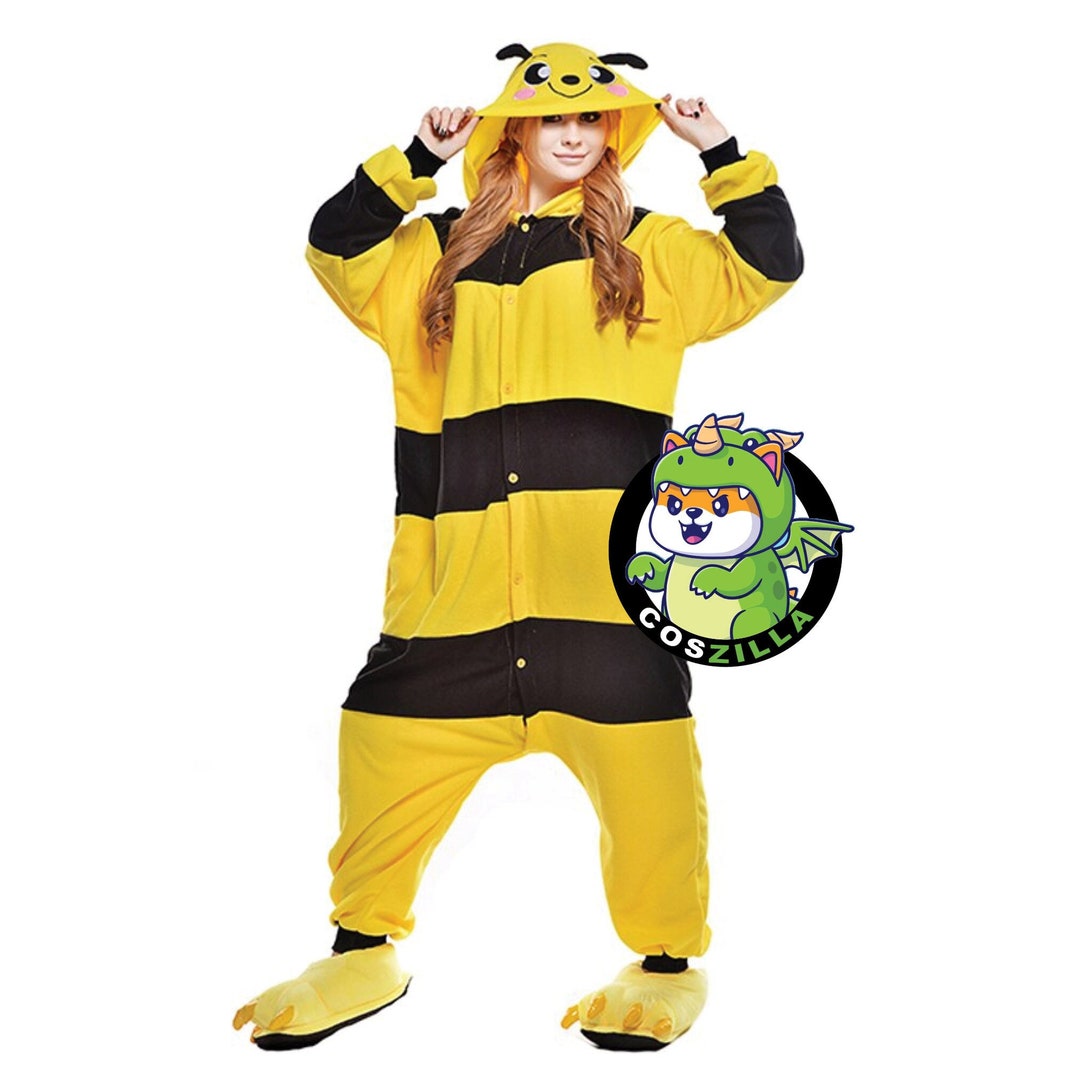 Bumble Bee Onesie Kigurumi Bee Costume Adult Bee Gifts Etsy