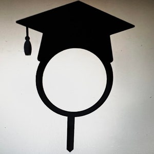 Grad Cap Cake Topper Blank SVG