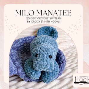 Milo Manatee Häkelanleitung - Amigurumi Häkelanleitung - Amigurumi Manatee - Manatee häkeln - Manatee Pattern - Baby Manatee