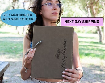 Business Logo Portfolio, Personalized Leather Business Padfolio, Small Business Gift, Corporate Portfolio, Office Gifts, Corporate Gift