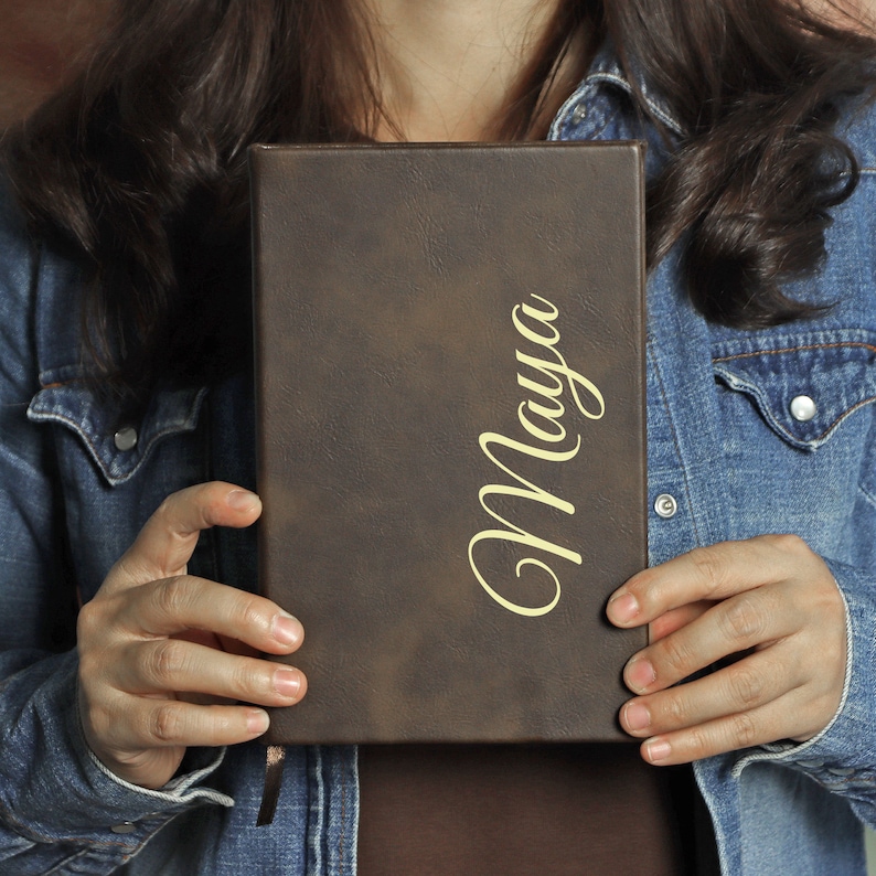 Customized leather journal personalized leather journal etsy