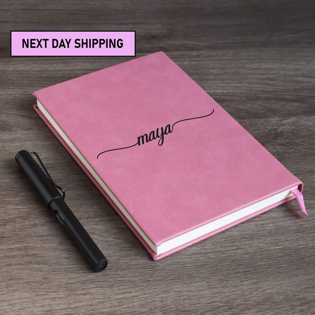 Custom Journal, Engraved Leather Journal, Personalized Journal