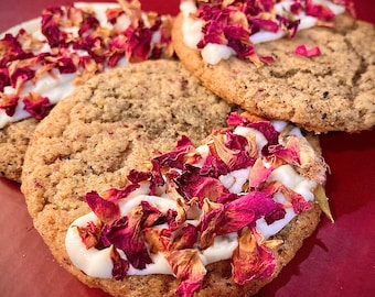 Black Rose Milk Chip Cookies (One Dozen)