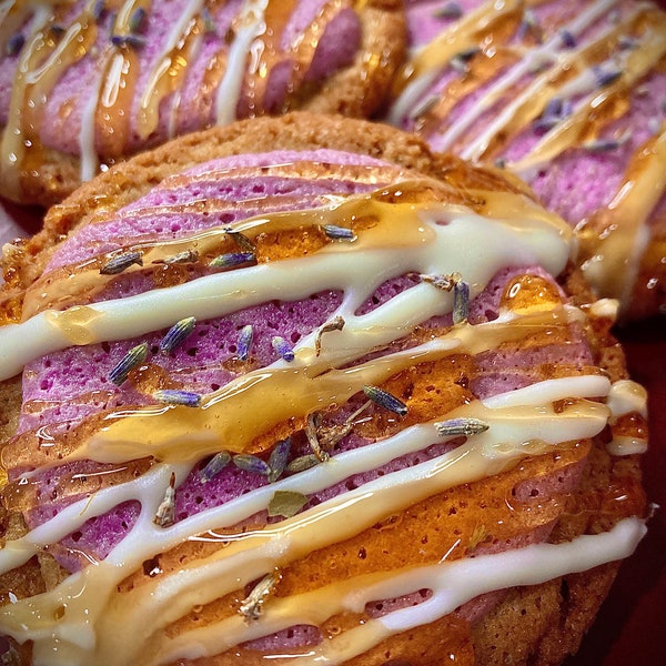 Biscuits croquants au miel et à la lavande (une douzaine)