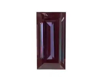 Czochralski Method Alexandrite Loose Gemstones, Lab Created Pulled Alexandrite Baguette Faceted for Luxury Jewelry Makings (4x2mm - 12x10mm)
