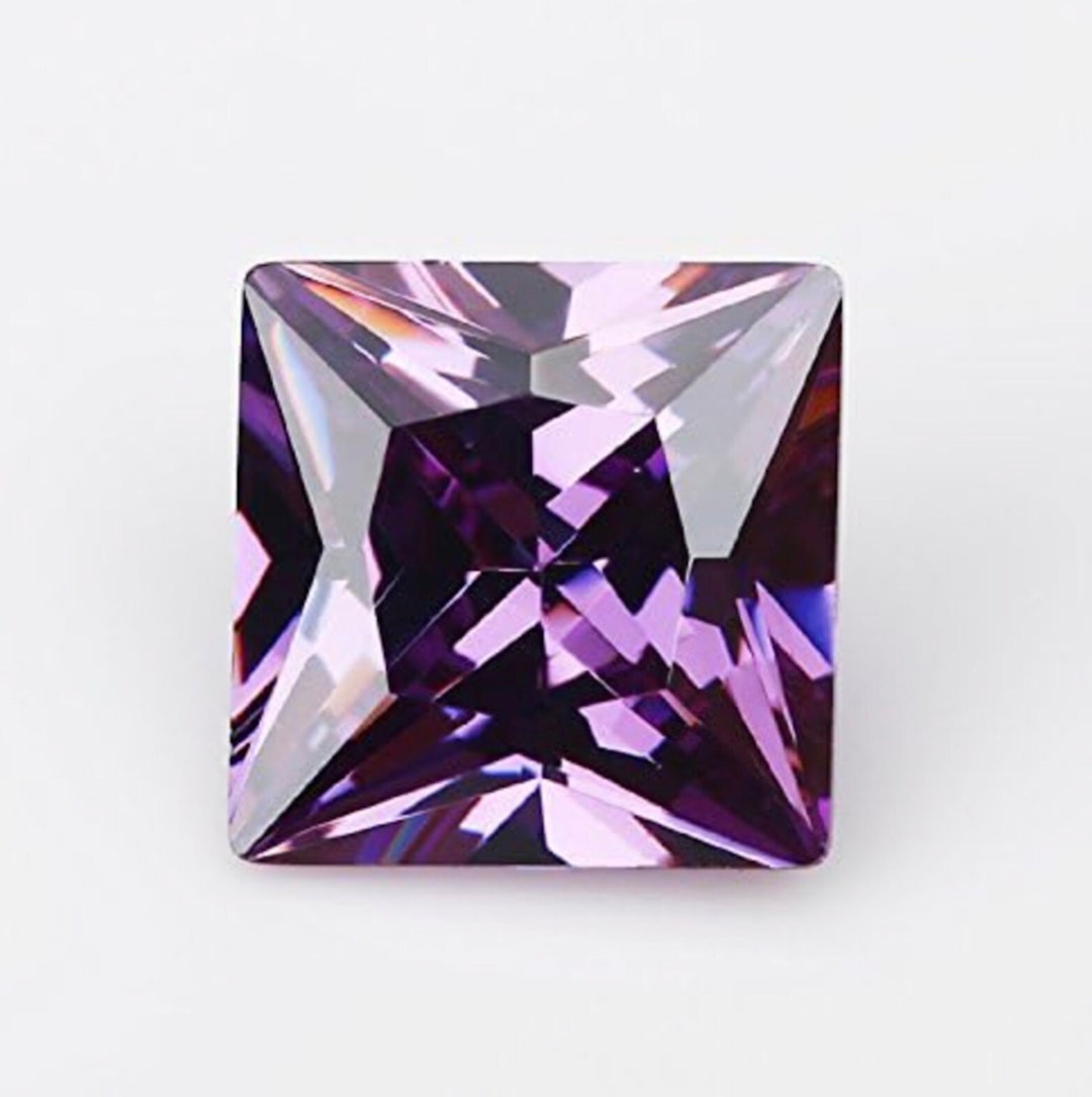 Cubic Zirconia 10 Colors Variation Square Princess Faceted CZ AAA Loose ...