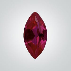 Lab Created Ruby Corundum Pigeon Blood Marquise Faceted Loose Gemstones, July Birthstones (4x2mm - 18x9mm)