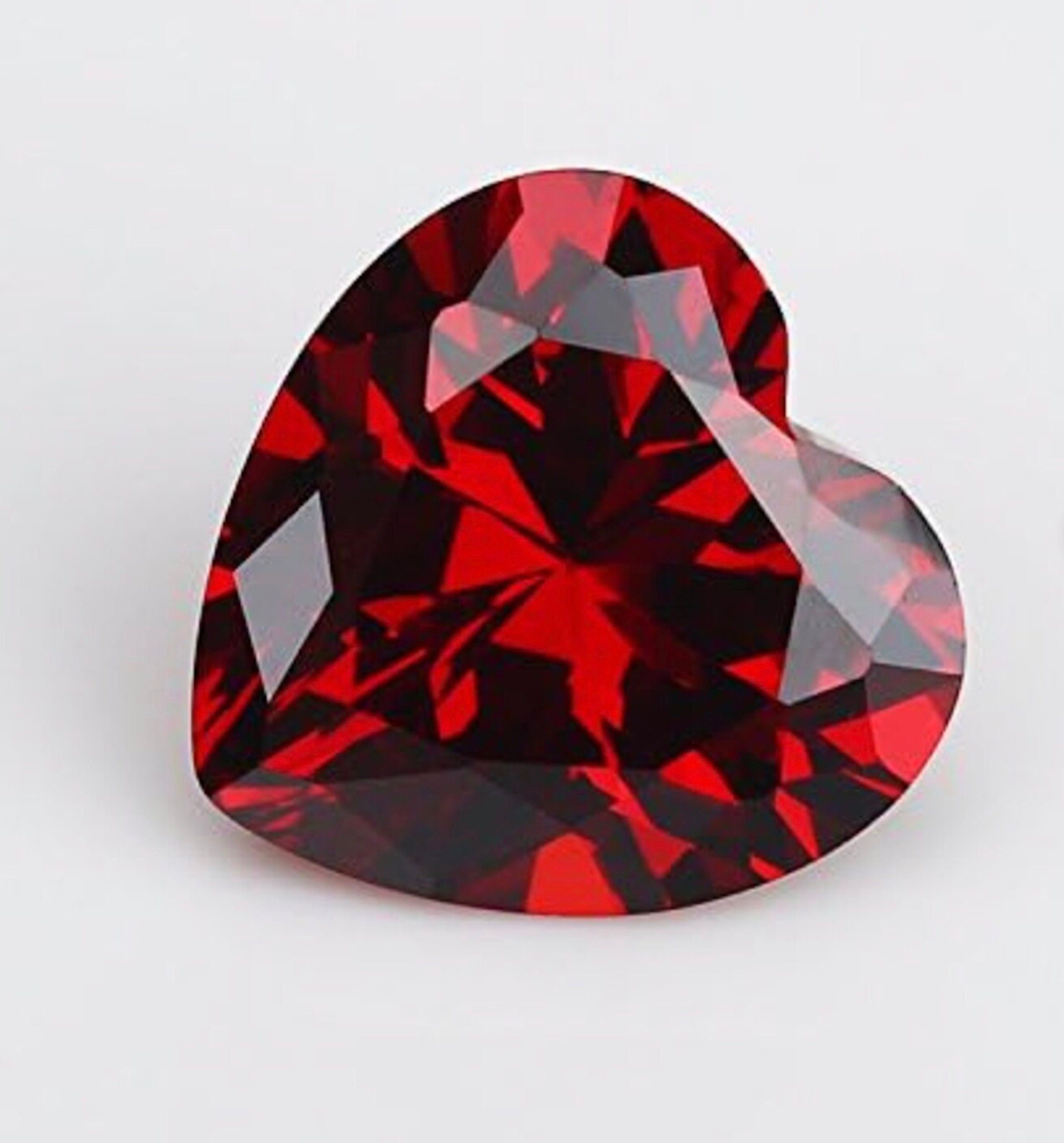 Cubic Zirconia 10 Colors Variation Heart Faceted CZ AAA Loose Gemstones ...