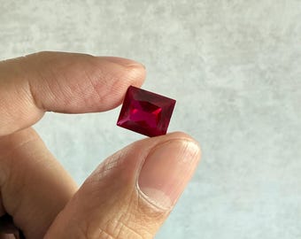 Lab Rubin Baguette facettierte Edelsteine, Juli Geburtsstein (3 x 2 mm - 12 x 10 mm)