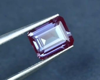 Czochralski Method Alexandrite Loose Gemstones, Lab Created Pulled Alexandrite Emerald Faceted for Luxury Jewelry Makings (4x2mm - 14x10mm)