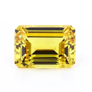 Im Labor hergestellter gelber Saphir Korund Smaragd facettierte AAA Edelsteine für Luxus-Schmuckzubehör, September Geburtssteine (4 x 2 mm - 18 x 13 mm)
