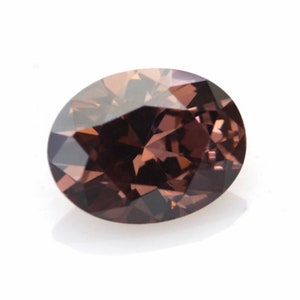 Cubic Zirconia Coffee Oval Faceted AAA Loose Gemstones, CZ Luxury Jewelry Makings (6x4mm - 12x10mm)