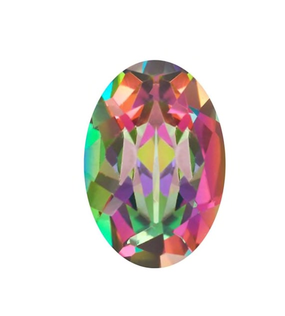 Natural Genuine Mystic Topaz Oval Faceted Loose Stones, November