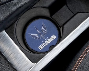 Dessous de voiture Battlehaws | Lot de 2 | Dessous de verre simple | Cadeau fête des pères |