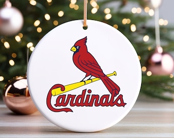 Décoration de Noël Saint-Louis Cardinals, décoration de cadeau de Noël, décoration de baseball