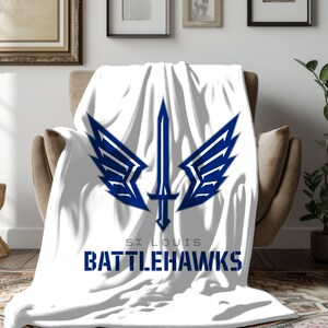 Battlehawks Plush Blanket | Football Blanket | Available in 3 sizes!
