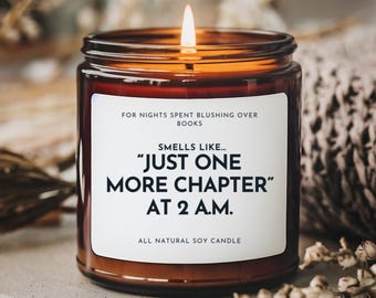 Bougie charbonnée Just One More Chapter | Pot de soja ambré