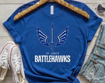 Maillot de football St. Louis Battlehawks, T-shirt de football, T-shirt de football