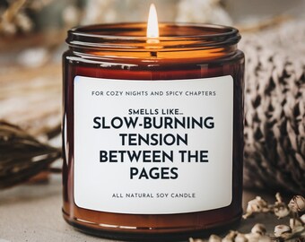 Smells Like Slow Burning Tension Between the Pages Candle | Soy Amber Jar
