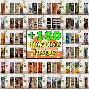 Deer Hunting Tumbler Wrap Bundle: Camo Sublimation Designs (Digital Download)