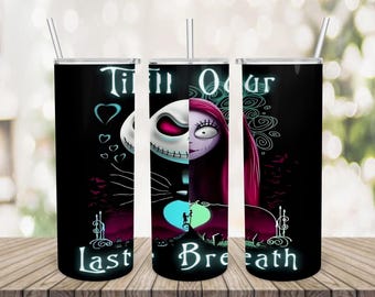 Envoltura para vaso delgado de 20 oz de Halloween Horror PNG, diseños de sublimación, descarga digital