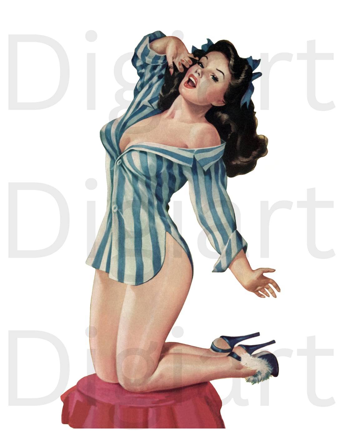 Pin up SVG File Retro SVG Vintage Pinup SVG Retro Pinup Etsy