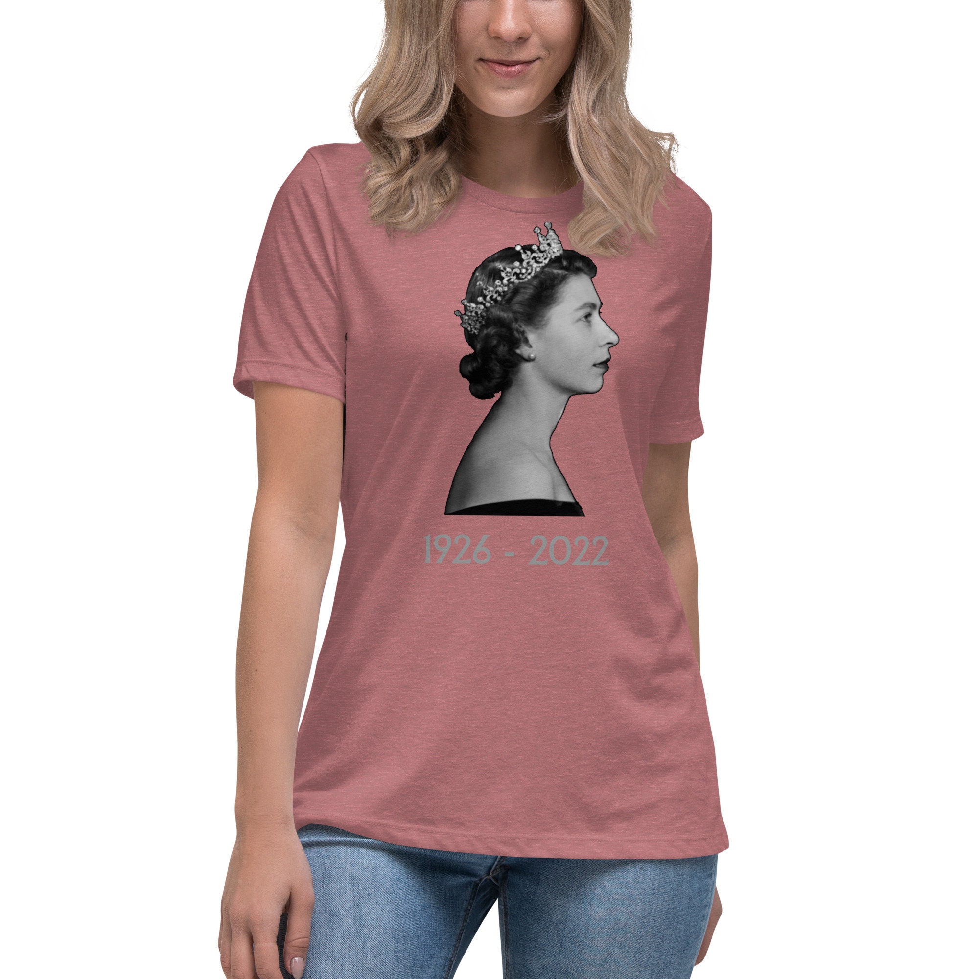 T-shirt Manches Courtes Avec Impression 3D Queen Elizabeth - Unisexe, Polyester, Neuf Avec étiquettes
