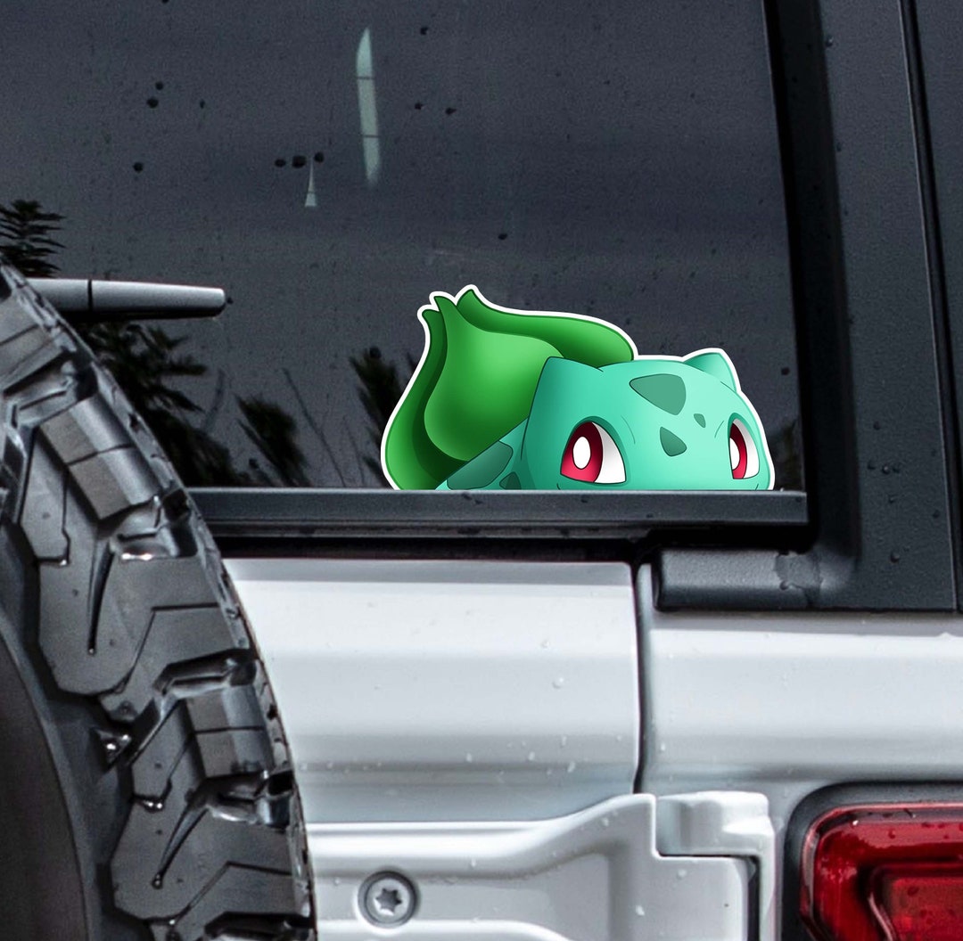 Pokemon Bulbasaur Peeker Vinyl Sticker Great for Car Windows/bumpers ...
