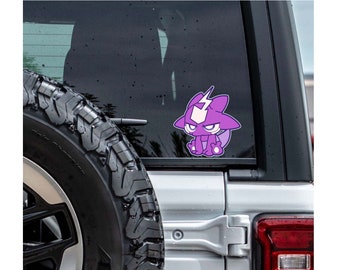 Pokemon Toxel Peeker Vinyl Sticker Great for  Car Windows/bumpers Laptop High Quality Weather Proof Sticker