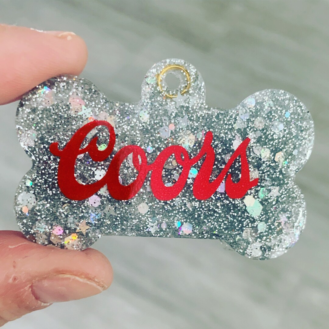 Coors Light Dog Tag Personalized Custom Dog Tag Resin Dog Etsy