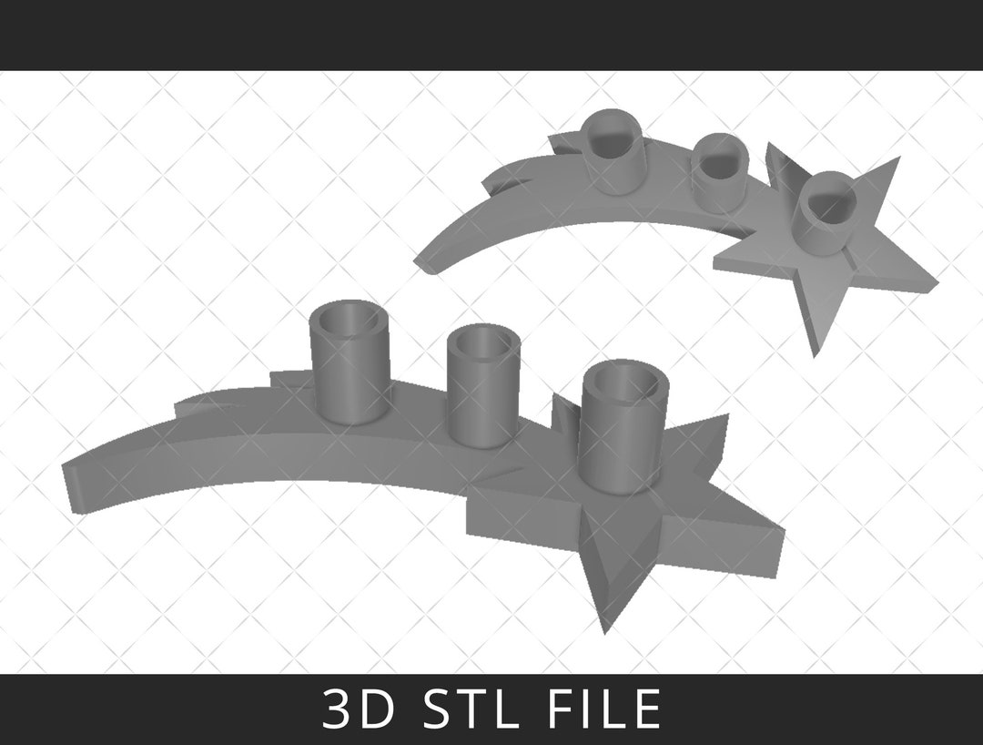Star Pen Holder STL Files 3D Printable Model STL File for Etsy