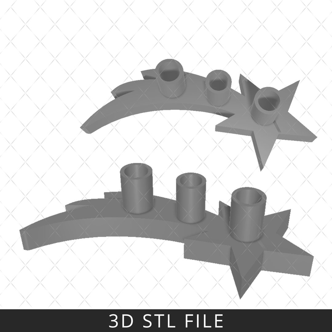 Star Pen Holder, STL Files, 3D Printable Model, STL File for 3D