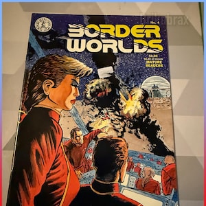 Kitchen Sink Comix Border Worlds No. 4 Jan 1987 - Vintage Paper Comic - Please Read Description - Vintage Used Comic