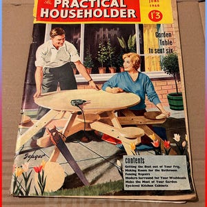 Magazine vintage : feuille de route pratique, numéro de juin 1960 du magazine DIY - Occasion