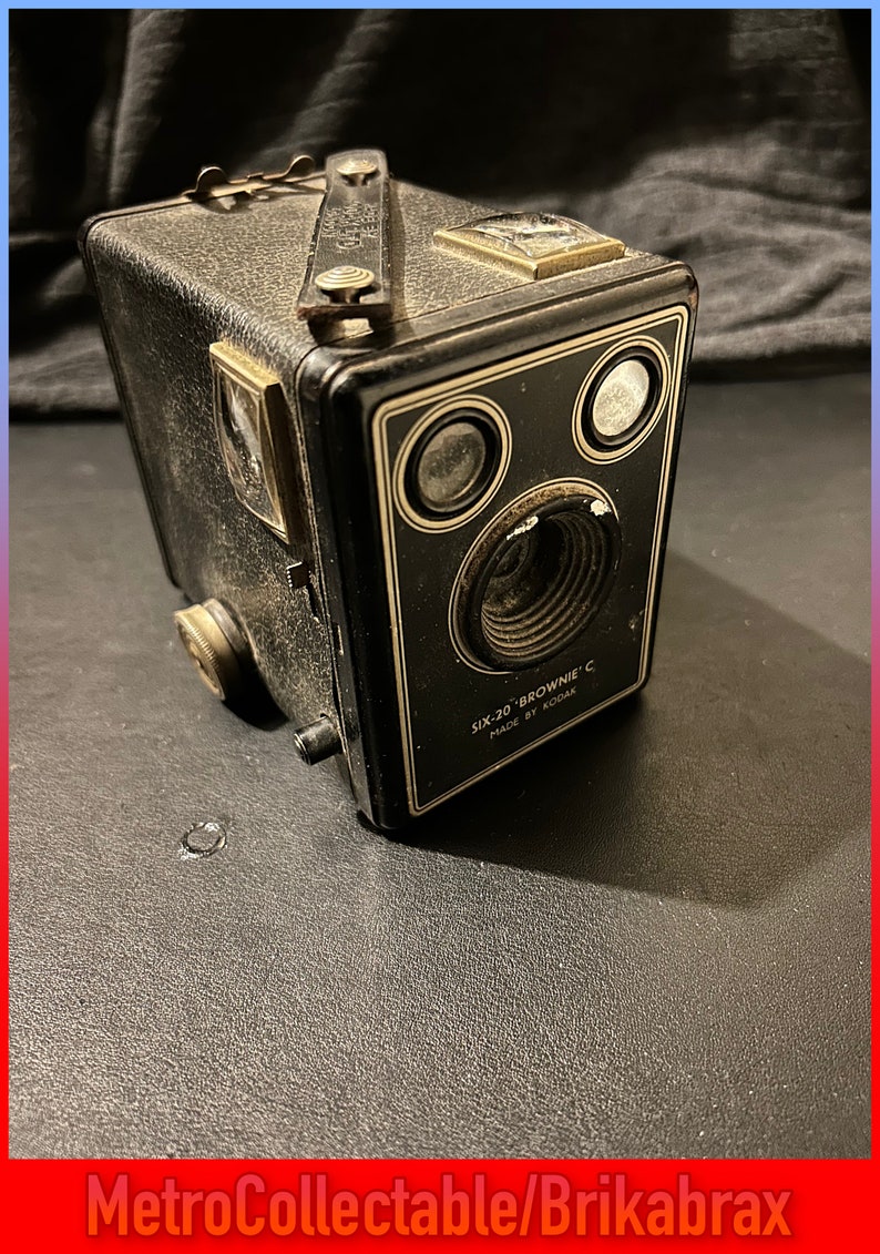 Appareil photo pliant Kodak Brownie Six-20, accessoire de photographie vintage - France