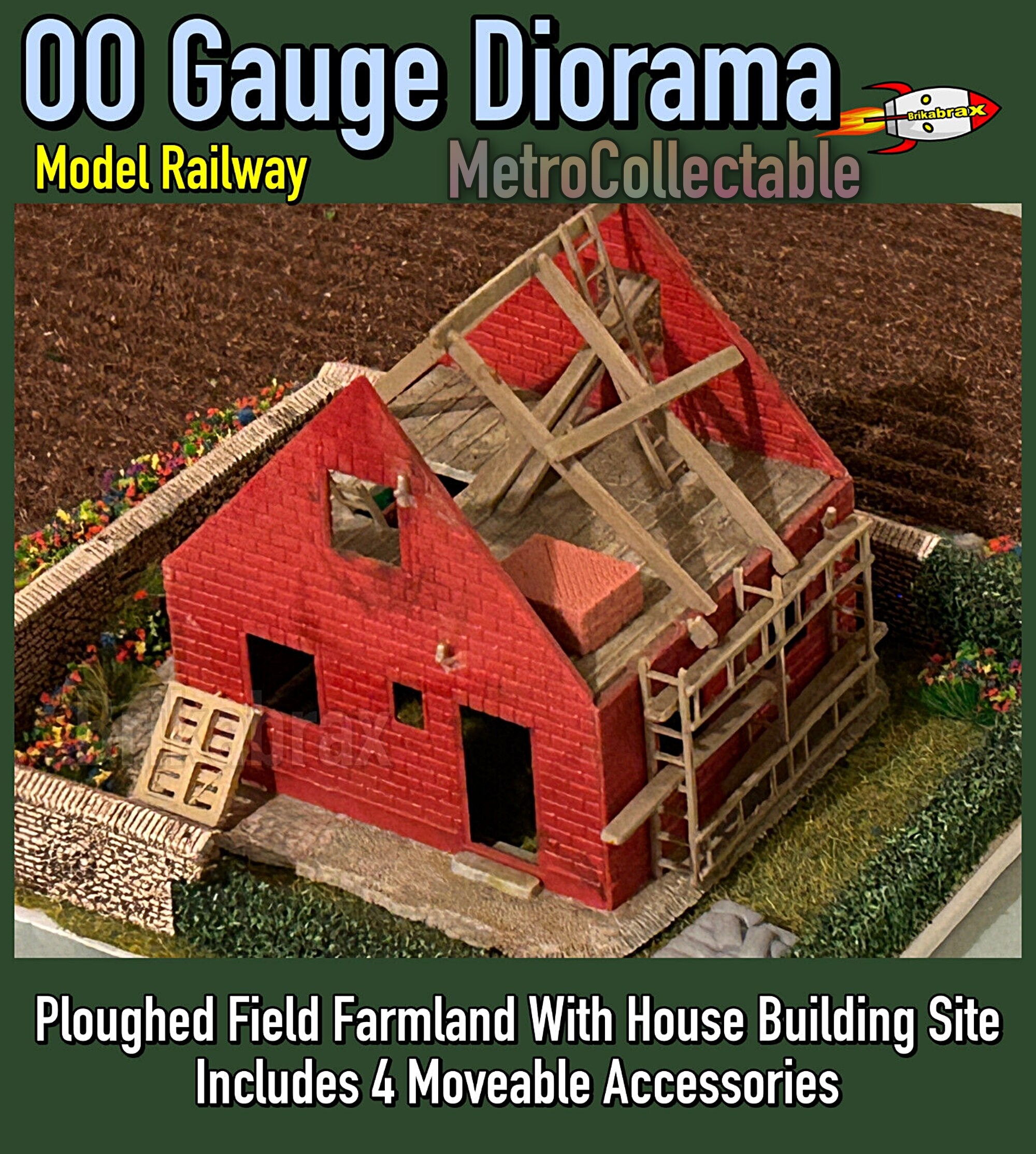 Model Railway 00 Gauge Diorama Ploughed Field Farmland With Etsy