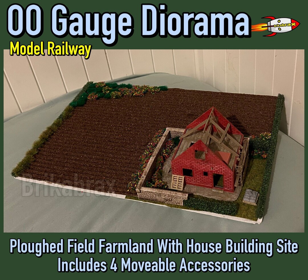 Model Railway 00 Gauge Diorama Ploughed Field Farmland With Etsy