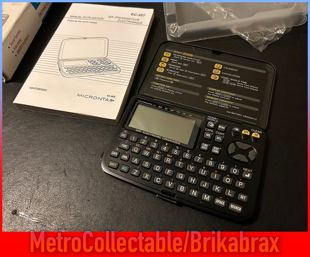 Micronta 32K EC357 Electronic Pocket Organizer With Etsy Singapore