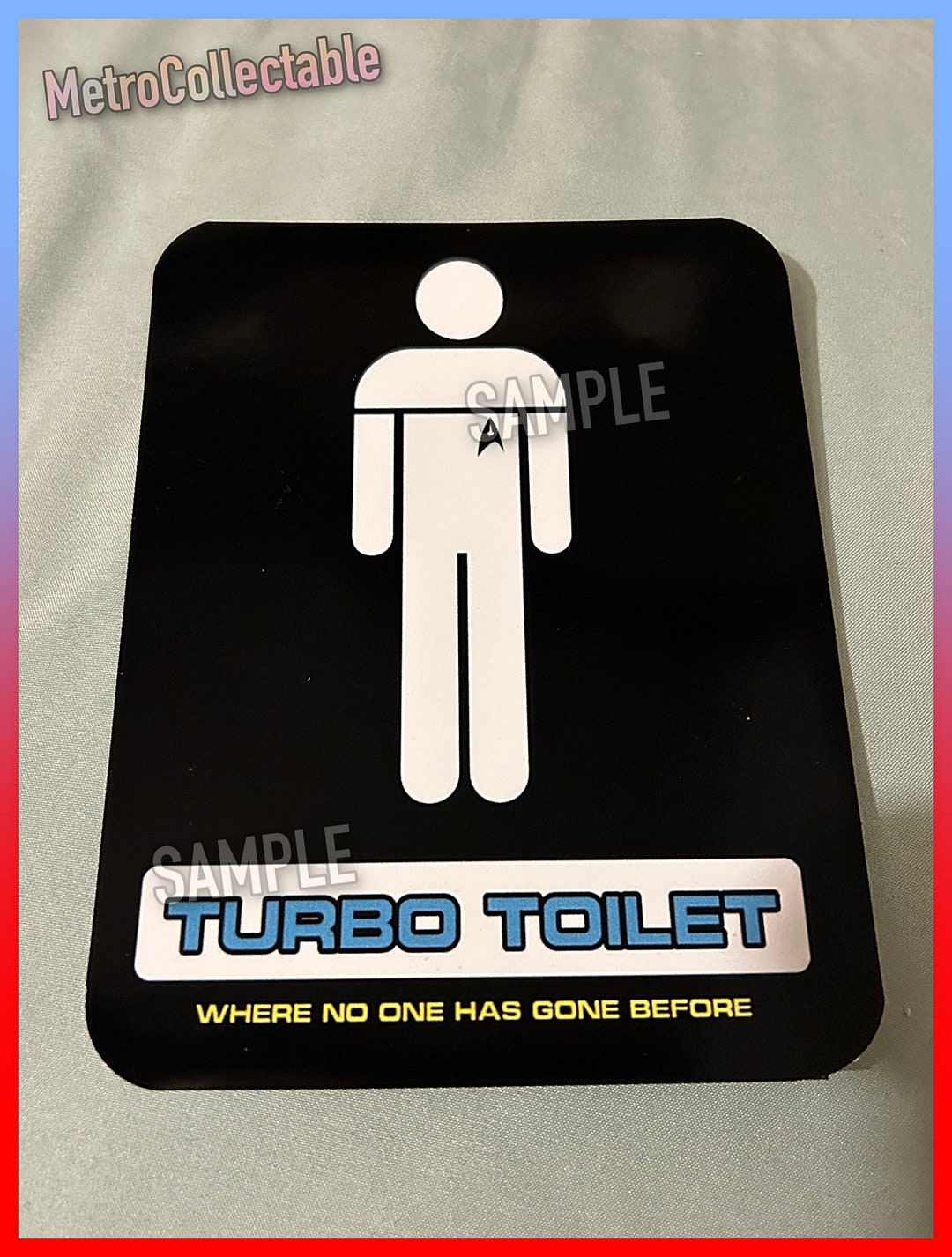 Novelty Replica Star Trek TNG Joke Turbo Toilet A6 Size Etsy