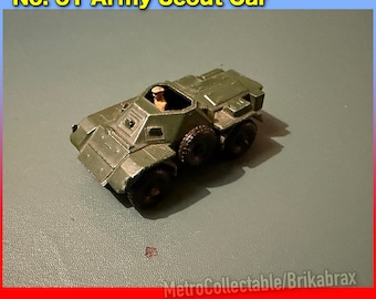 Lesney Matchbox No. 61 Army Scout Car (please Read Description