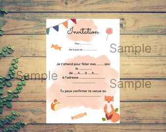 Carte Anniversaire A Imprimer Etsy